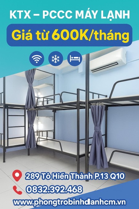  Cho thuê phòng KTX giá rẻ – Full tiện nghi – Ở ngay!