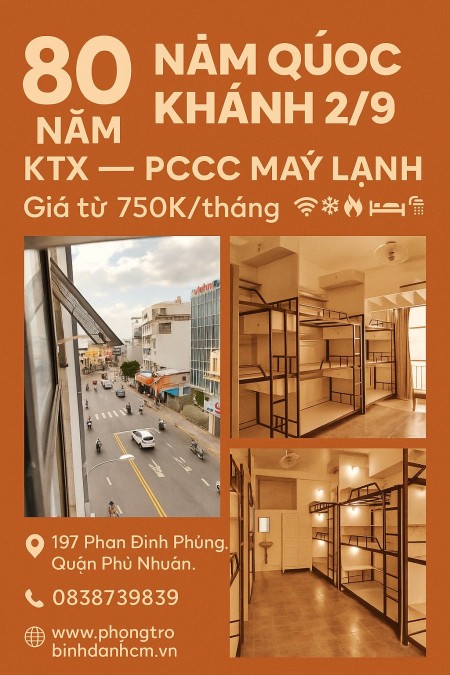  CHO THUÊ KÝ TÚC XÁ NAM/NỮ – GIÁ SIÊU RẺ CHỈ TỪ 750K/THÁNG 