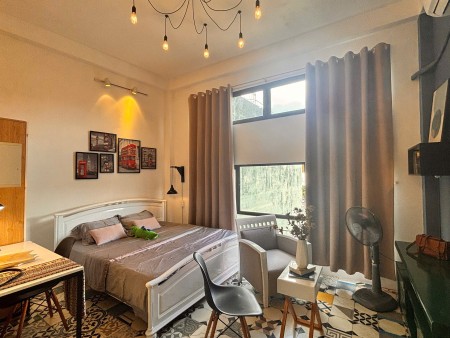 Cho thuê căn hộ cửa sổ trời, đầy đủ nội thất, không chung chủ, giờ giấc tự do, gần Thị Nghè