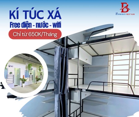 KTX sinh viên – có máy lạnh, wifi mạnh, ở ghép tiết kiệm chi phí