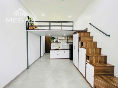 Căn hộ có gác cho thuê Ở được từ 3 - 4 người Full nội thất giá sinh viên nằm Ngay Nguyễn Thị Định