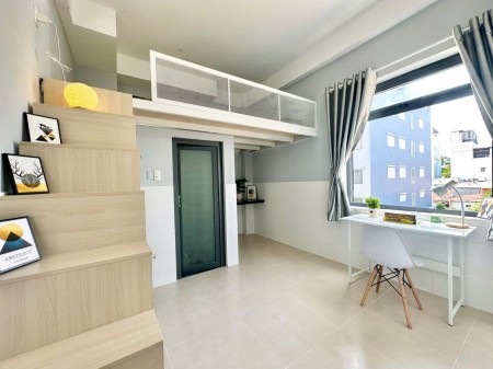 Căn hộ có gác xinh full nội thất – cửa sổ to thoáng sáng – Cộng Hòa, phường 13, Tân Bình