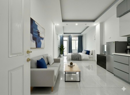 Cho Thuê Căn Hộ Cao Cấp Có Ban Công Full Nội Thất Emart Phan Văn Trị Mới 100%