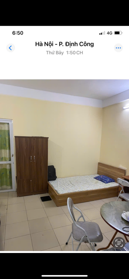 Cho nữ thuê (share) phòng trọ đẹp 20m2 trong CCMN phố Định Công, Hoàng Mai, 1,5tr full nội thất