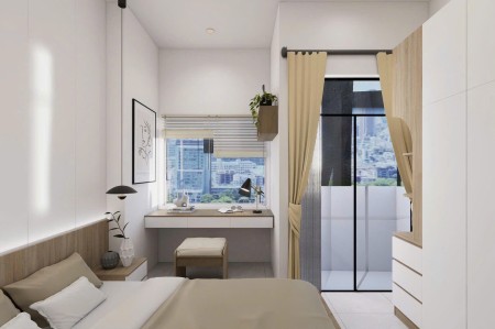 PHÒNG TRỌ 32m2 FULL NỘI THẤT BAN CÔNG CỬA SỔ THOÁNG - NƠ TRANG LONG, Q.BÌNH THẠNH -GẦN ĐH VĂN LANG