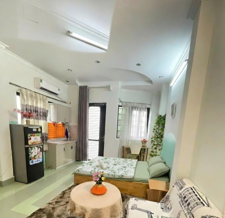 Studio ban công đẹp 25m2, MT Lê Quang Định Bà Chiểu, tiện nghi
