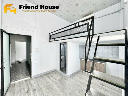 Trống sẵn phòng trọ có gác, tủ bếp hỗ trợ giữ phòng tới tháng 12