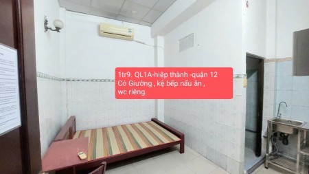 HIỆP THÀNH có phòng 1tr9 và 2tr5 đều ở trệt