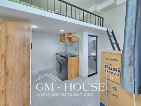 Khai trương Phòng mới có gác cao, Ban công, máy giặt riêng gần Ngã Tư Hàng Xanh gần UEF, Hồng Bàng