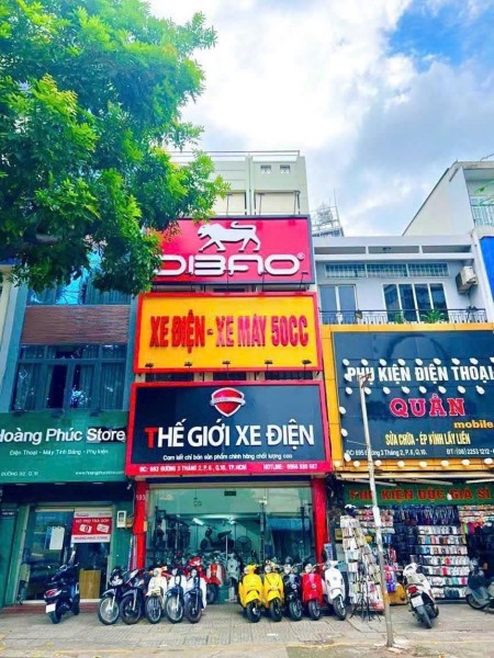 Cho thuê Toà nhà mặt tiền 3/2 Quận 10 DT5.5*15m