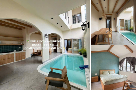 CHO THUÊ NHÀ NGUYÊN CĂN CÓ HỒ BƠI 4 PHÒNG NGỦ FULL NỘI THẤT VỊ TRÍ ĐẸP KHU ĐÔ THỊ FPT ĐÀ NẴNG