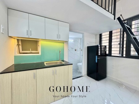 KHAI TRƯƠNG PHÒNG GÁC LỬNG MỚI 100% FULL NỘI THẤT ( GẦN CHỢ HẠNH THÔNG TÂY )