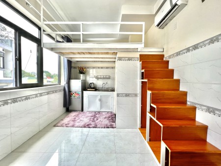 PHÒNG CÓ GÁC CỬA SỔ LỚN - BÙI ĐÌNH TÚY FULL TIỆN NGHI