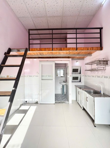 Có gác 25m2 phòng mới đẹp ngay ngã 4 Thủ Đức, đường Hoàng Diệu 2
