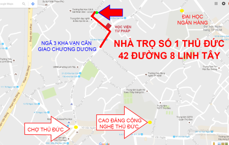 Nhà trọ trung tâm Linh Tây, Thủ Đức có gác, an ninh thoáng mát