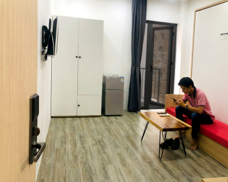 Cho thuê phòng full nội thất 184 nguyễn xí, giá 5.8tr/1 tháng, an ninh, yên tĩnh