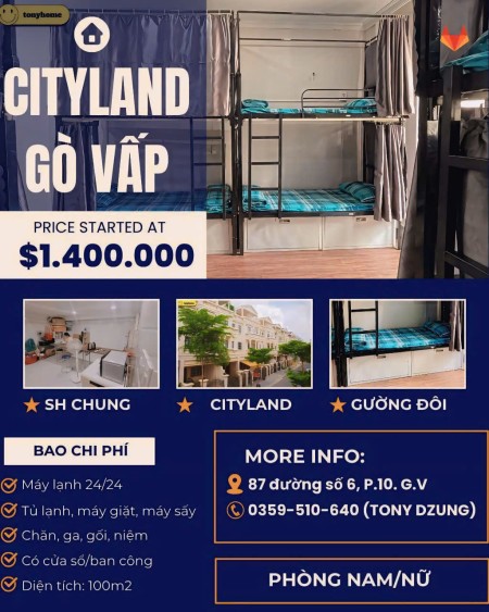 KTX TRỌN GÓI - CITYLAND PARK HILLS - FREE XE, NHÀ XE RỘNG RÃI (Có sạc xe điện)