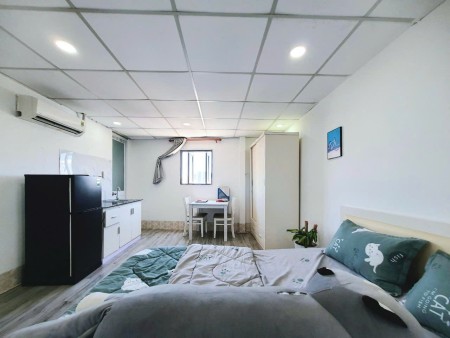 TRỌ BÌNH THẠNH GẦN NGÃ TƯ HÀNG XANH ĐH HIU,UEF,HUTECH STUDIO FULL NỘI THẤT CỬA SỔ LỚN PHAN CHU TRINH