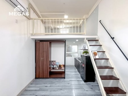 PHÒNG GÁC CAO CHO THUÊ SẴN NỘI THẤT RỘNG 35M2 GẦN NGUYỄN THỊ ĐỊNH, CHỢ CÂY XOÀI ĐI RA MAI CHÍ THỌ 5P