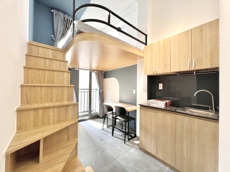 Cho thuê phòng studio + duplex full nội thất nhà mới ngay gò vấp