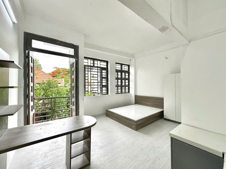 Phòng Mới Full Nội Thất. Ban công, cửa sổ. Dương Thị Mười, Hiệp Thành
