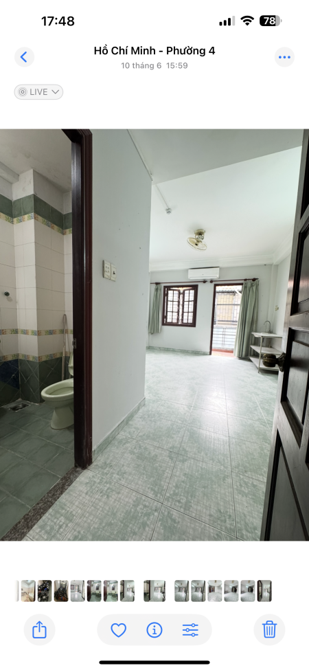 Phòng máy lạnh ban công ngay cao lỗ Q8