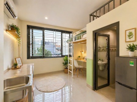 Cho Thuê Phòng Có Gác, rộng thoáng_Nơ Trang Long, Bình Thạnh gần chợ Bà Chiểu tiện đi quận 1