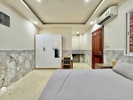 Cho thuê phòng studio cao cấp full nội thất, ốp đá marble, máy lạnh, tủ lạnh