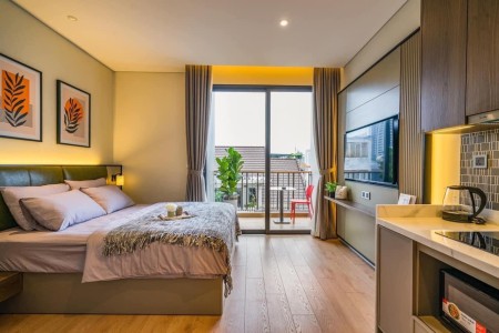 Phú Nhuận Studio ban công – Full nội thất, ở là mê