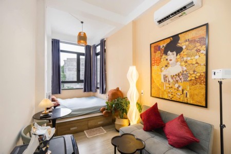 Phòng Trọ Siêu Thoáng view kính, Full nội thất Bình Thạnh gần Ngã tư hàng xanh GTGT Ngoại Thương