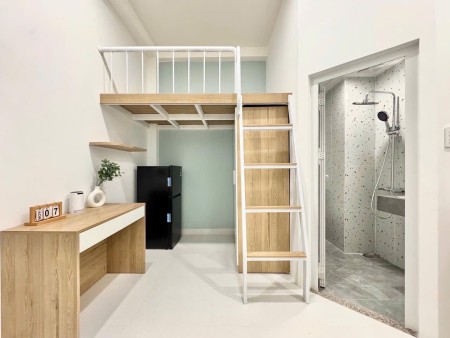 CHO THUÊ DUPLEX FULL NỘI THẤT – TONE TRẮNG XANH MINT - CV Hoàng Văn Thụ