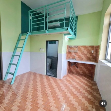 Cho thuê phòng gác cao - Full Nội Thất - Điện Biên Phủ Gần ĐH Hồng Bàng, UEF