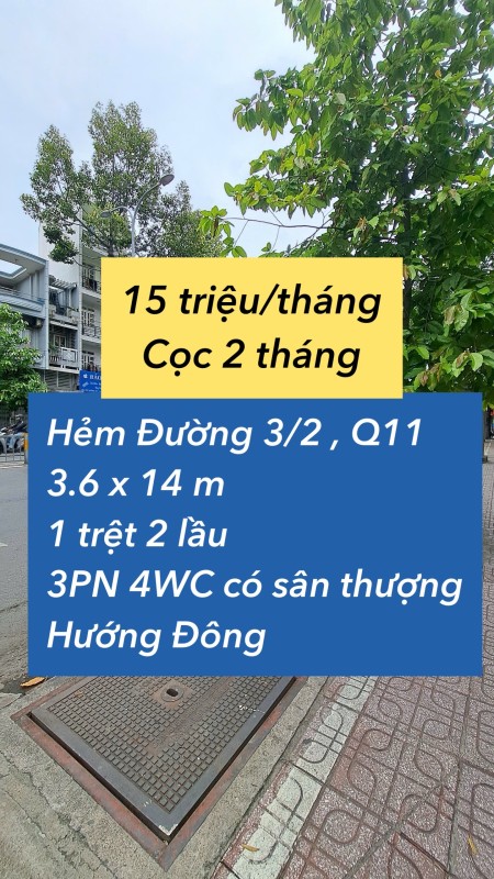 Nhà 3 phòng mới hẻm ba gác đường 3/2