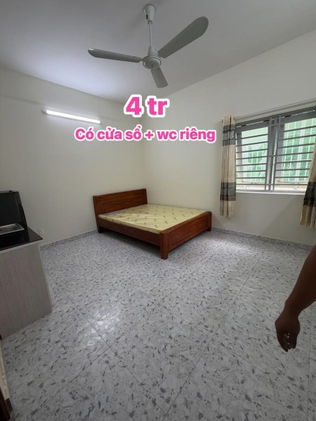Cho thuê CHDV full NT , wc Riêng , có cửa sổ, phía sau trường ĐH Văn Hiến -NVL