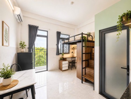 CHO THUÊ PHÒNG CÓ GÁC 35M² BAN CÔNG, FULL NỘI THẤT - QUẬN 10, P. VƯỜN LÀI GẦN THÁP VIETTEL