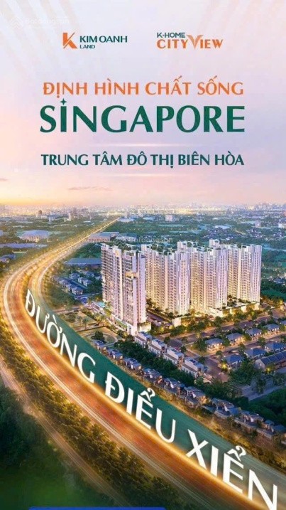 Ngừng thuê căn hộ 5 triệu - Trả góp 4 triệu sở hữu K-Home Cityview Hố Nai
