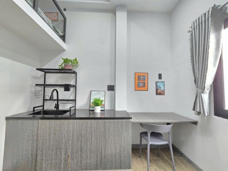 Cho thuê phòng dạng có gác, hơn 5tr, nhà thang máy, gác cao, Nguyễn Thượng Hiền Bình Thạnh