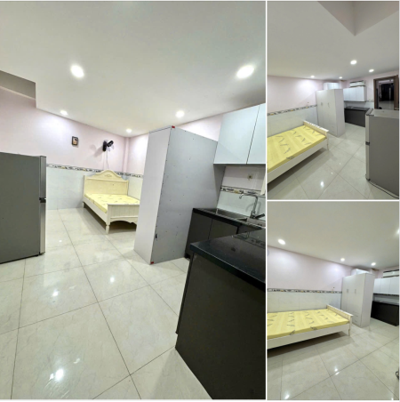 Trống sẵn căn 1 p ngủ bên 437 trần phú Q5. Lầu 4 thang bộ giá 6tr5