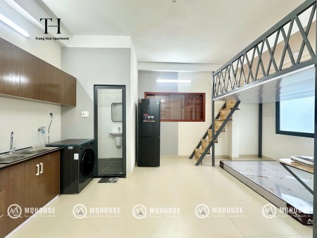 Cho thuê phòng mới, gác rộng rãi, 2 không gian ngủ gần ĐH HUTECH, UEF, HIU, UTH, VLU - Điện Biên Phủ