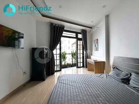 Cho thuê phòng ban công tách bếp, full nội thất ở Nguyễn Văn Đậu Bình Thạnh gần FTU UEF UTH HUTECH