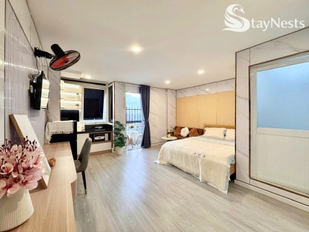 Căn hộ full nội thất - Ban công thoáng - Khu Lê Trọng Tấn
