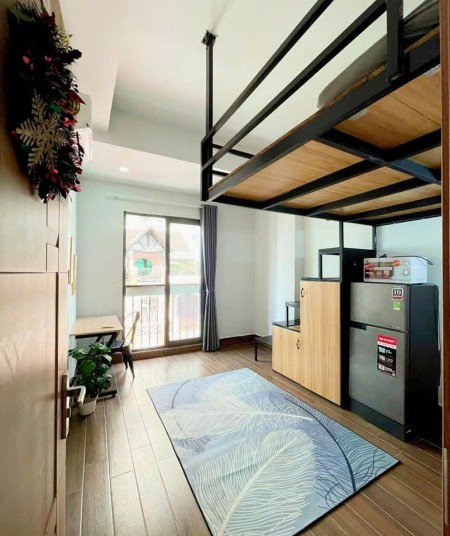 Phòng trọ 32m2 có gác lửng full nội thất đường Ung Văn Khiêm kế bên Đại Học Giao Thông Vận Tải