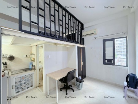 Cho thuê căn có gác, cửa sổ lớn, FULL nội thất, Bình Thạnh gần FTU2, UTH, HUTEC