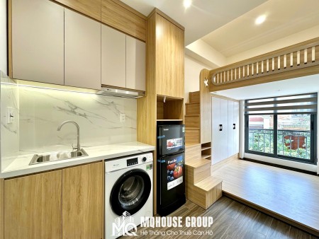 CC MINI DUPLEX CỰC ĐẸP TONE GỖ NGAY ĐH VĂN HIẾN GIÁP Q10 - TÂN BÌNH