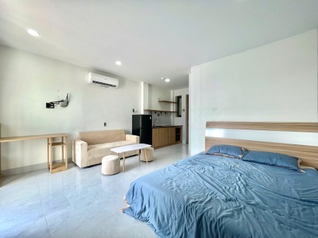Căn hộ cho thuê 1 phòng ngủ ban công rộng, không gian thoáng, căn hộ rộng tại Nguyễn Thượng Hiền, gầ