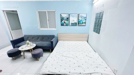 Cho thuê phòng trọ 1pn tách bếp , full nội thất , không gian rộng rãi đường XVNT gần GTVT, UEF, HUTE