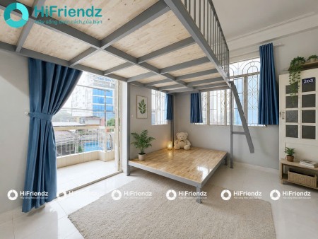 Chỉ còn 1 phòng có gác, full nội thất,ban công, gần ngã tư Hàng Xanh, tiện đến ĐH UTH, Hutech, FTU,…