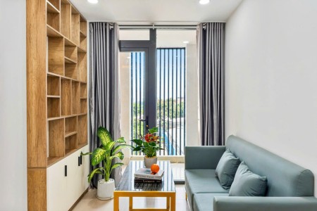 PHÒNG FULL NỘI THẤT BAN CÔNG SIÊU THOÁNG VÕ DUY NINH BÌNH THẠNH TÁCH BẾP TIỆN NGHI YÊN TĨNH