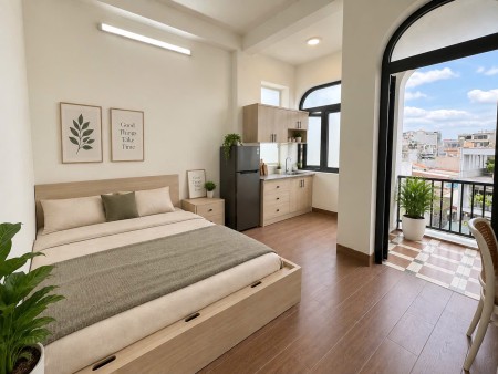 Cho thuê phòng mới xây ban công, full nội thất, thang máy_Gò Vấp thuận tiện di chuyển, gần công viên