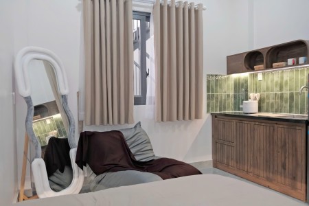 Cho thuê căn hộ mini cửa sổ lớn full nội thất gần Landmark 81 – Nơ Trang Long, Bình Thạnh